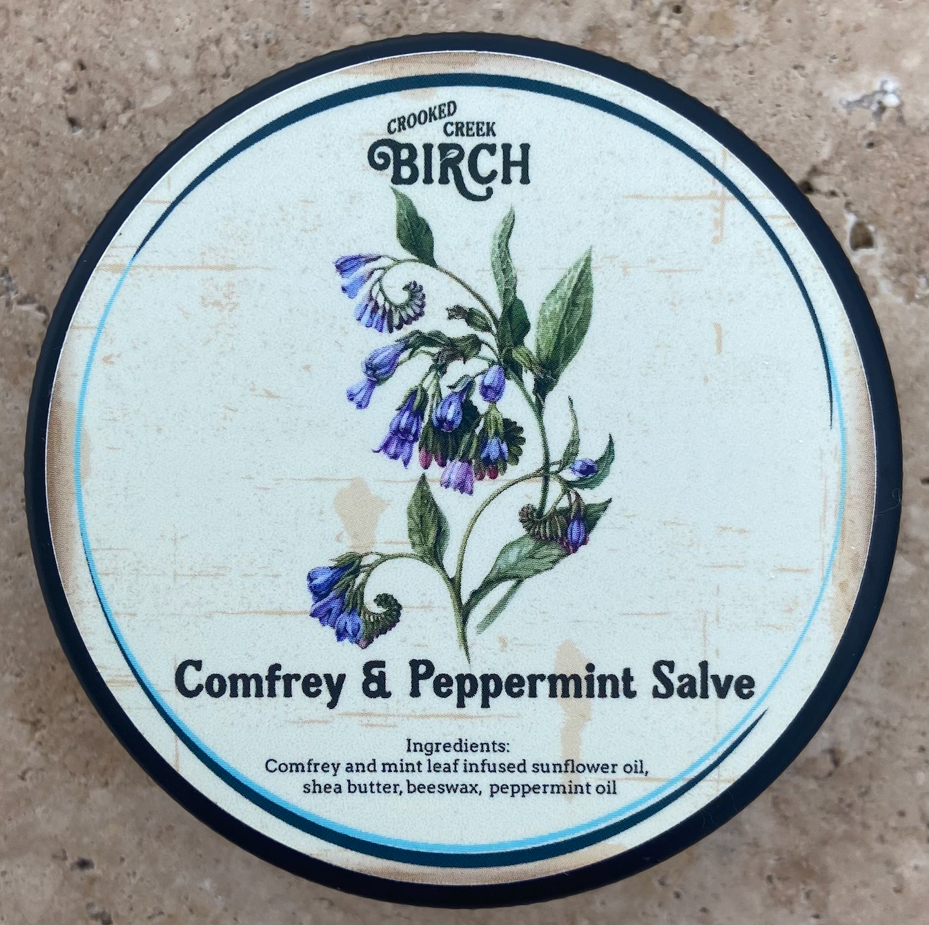 Comfrey and Peppermint Salve - Made in Alaska - 100% Natural