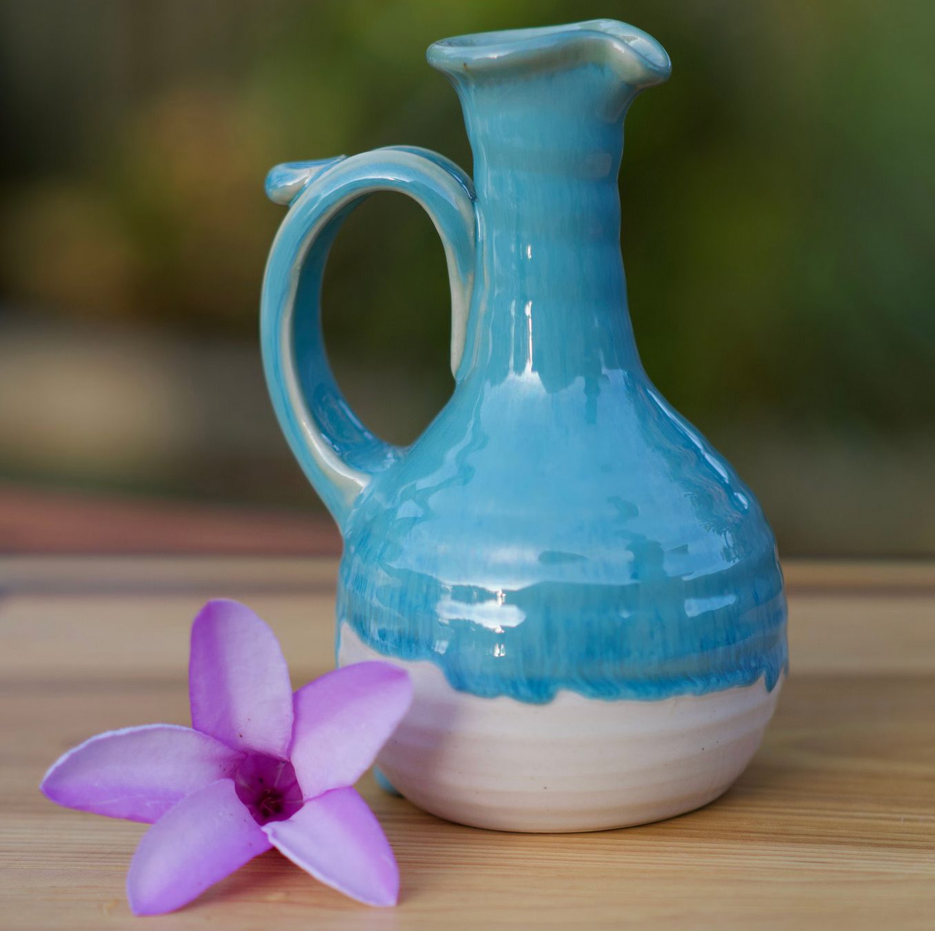 Birch Syrup and Handmade Pottery Syrup Holder - Wheel thrown stoneware